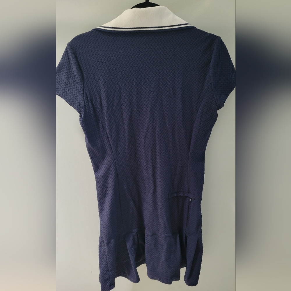 J Mclaughlin Navy and White Mini Tennis Dress - Picture 3 of 5